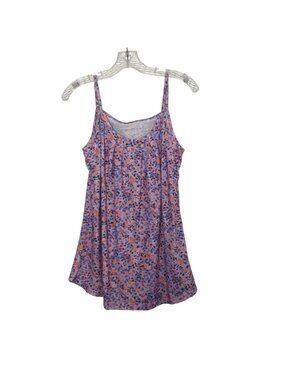Micoson Flowy Camisole Floral Small Pink‎ Purple New Sleeveless Top Summer